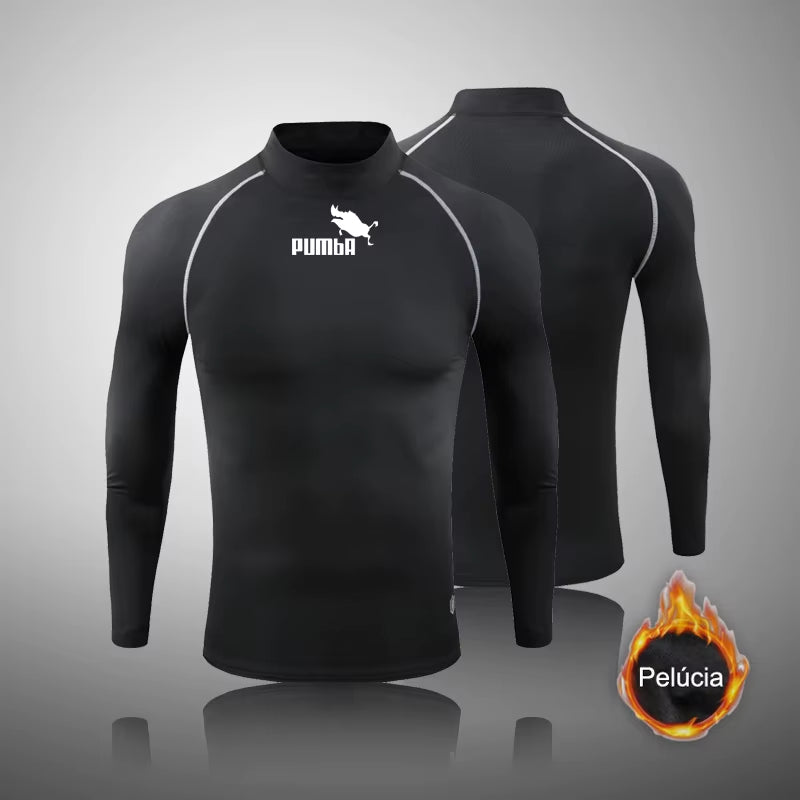 Winter Fleece Thermal Underwear Sets Men'S Long Johns Compression Sports Underwear Warm Base Layer Track Suit Men Sportswear