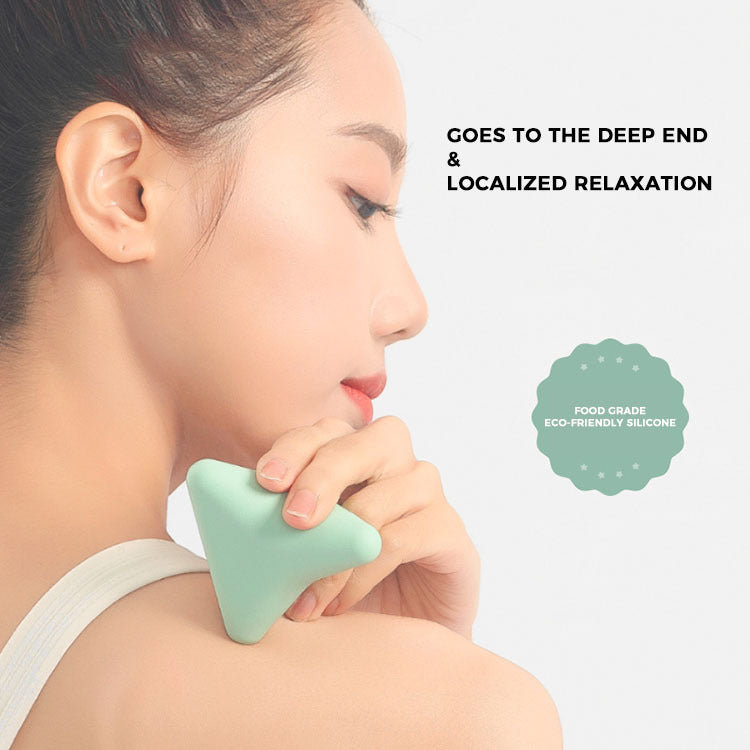 Tri-Cone Silicone Deep Tissue Massage Tool