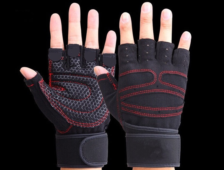 Half Finger Gym Gloves – Breathable & Grippy