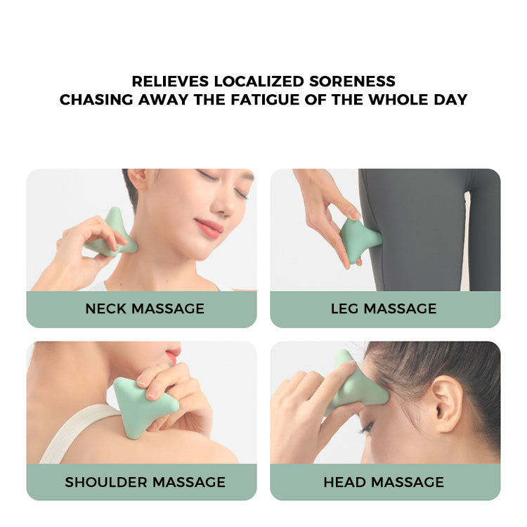 Tri-Cone Silicone Deep Tissue Massage Tool
