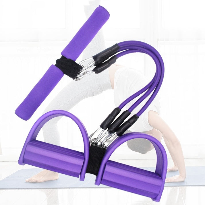 3-Tube Pedal Tension Rope – Leg & Core Trainer