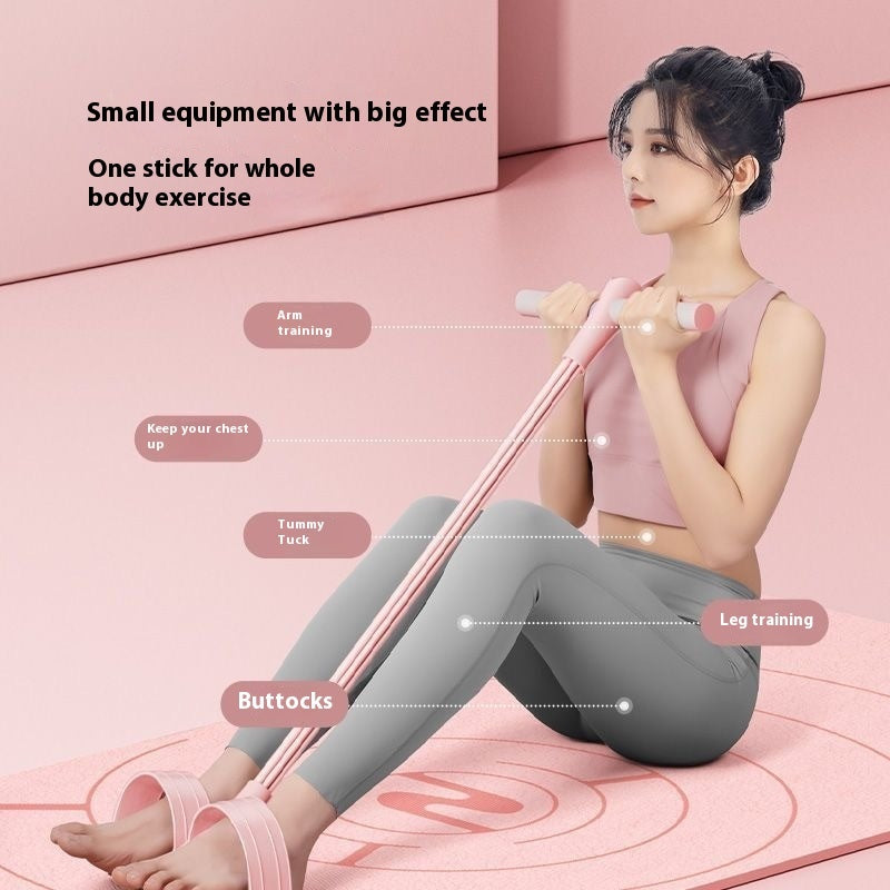 6-Tube Pedal Chest Expander – Sit-up & Resistance Trainer