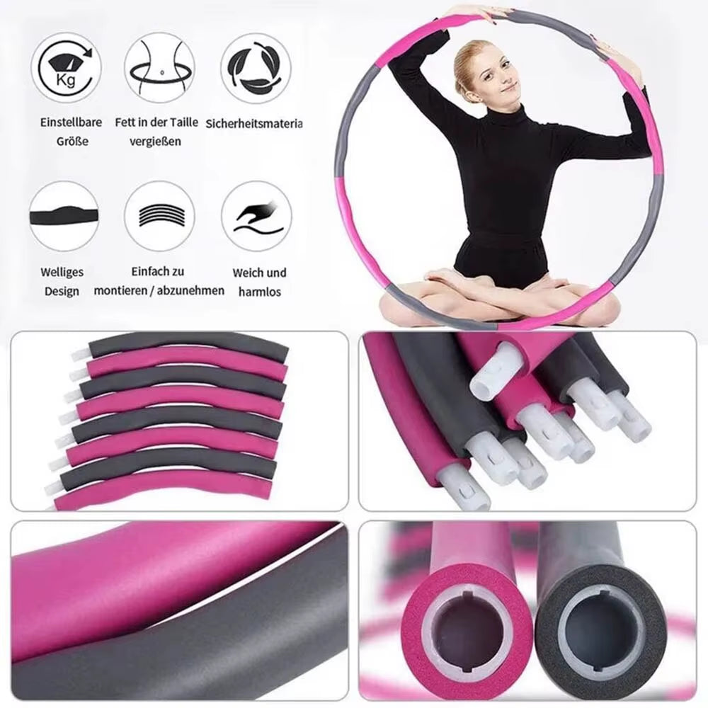 Removable Hula Circle Hoops for Adults Sport Slimming Fitness Equipment Training Ring Circle Adjustable Hoola Hoop for Women