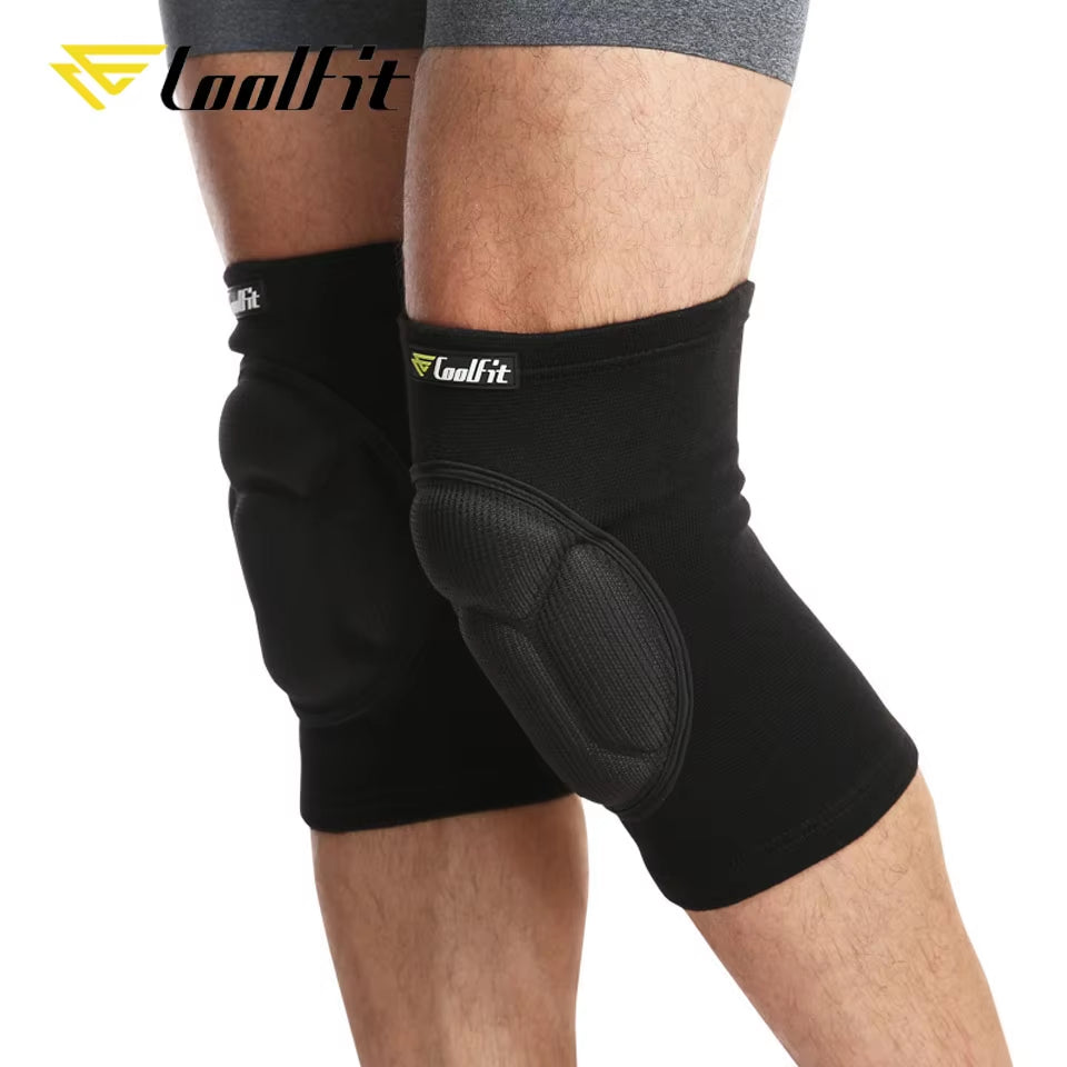 1 Pair Thickening Football Volleyball Extreme Sports Knee Pads Brace Support Protect Cycling Knee Protector Kneepad