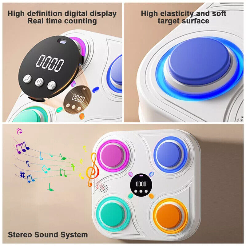 Smart Boxing Music Machine with LED & Bluetooth