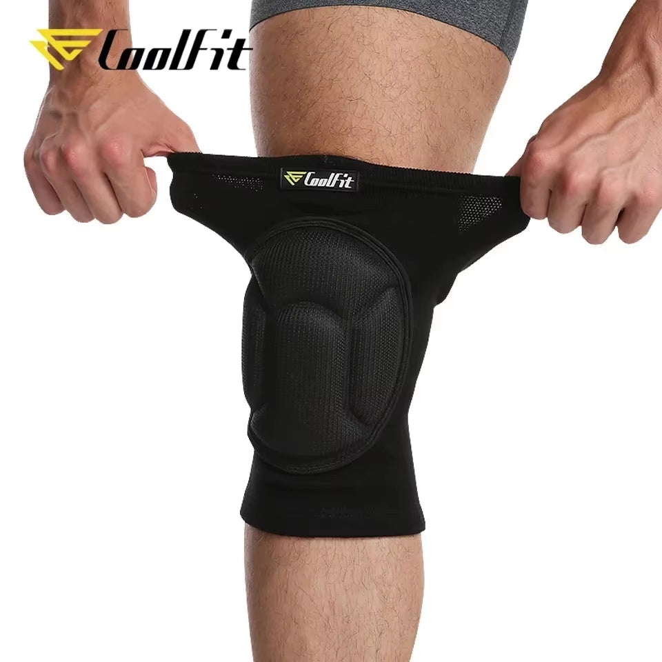 1 Pair Thickening Football Volleyball Extreme Sports Knee Pads Brace Support Protect Cycling Knee Protector Kneepad