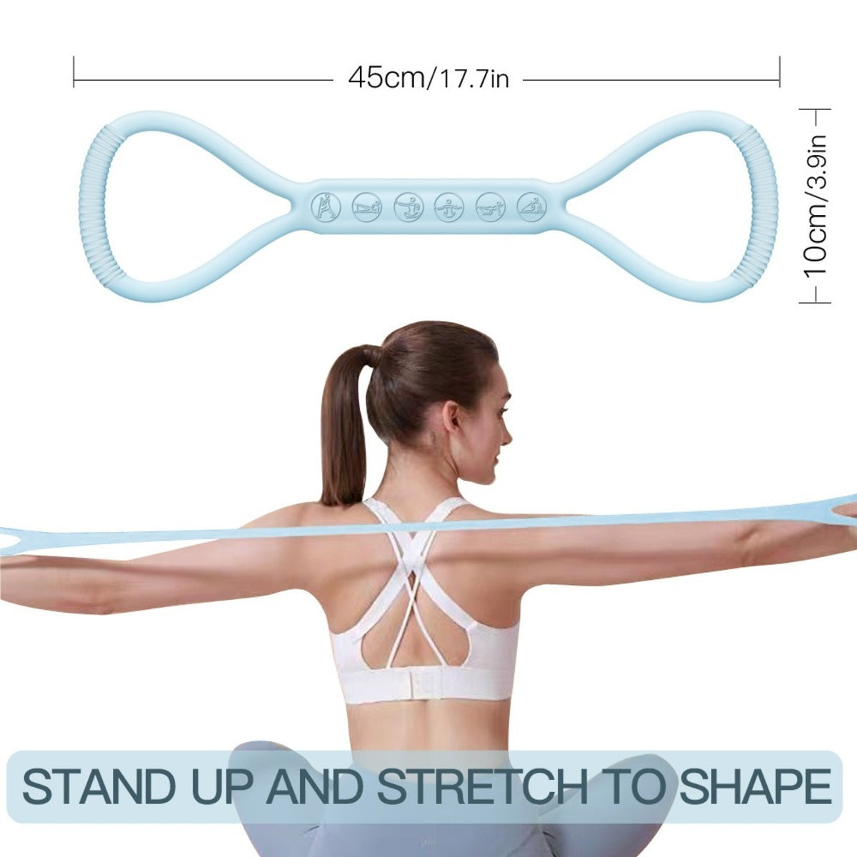 8-Shape Silicone Resistance Bands – Set of 3