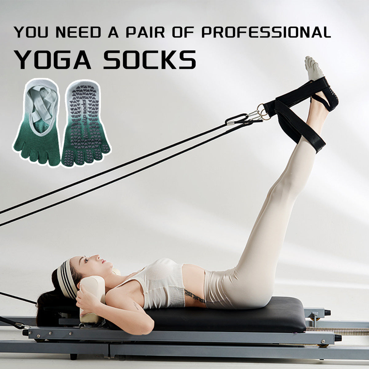 Non-Slip Yoga Socks with Grips for Women