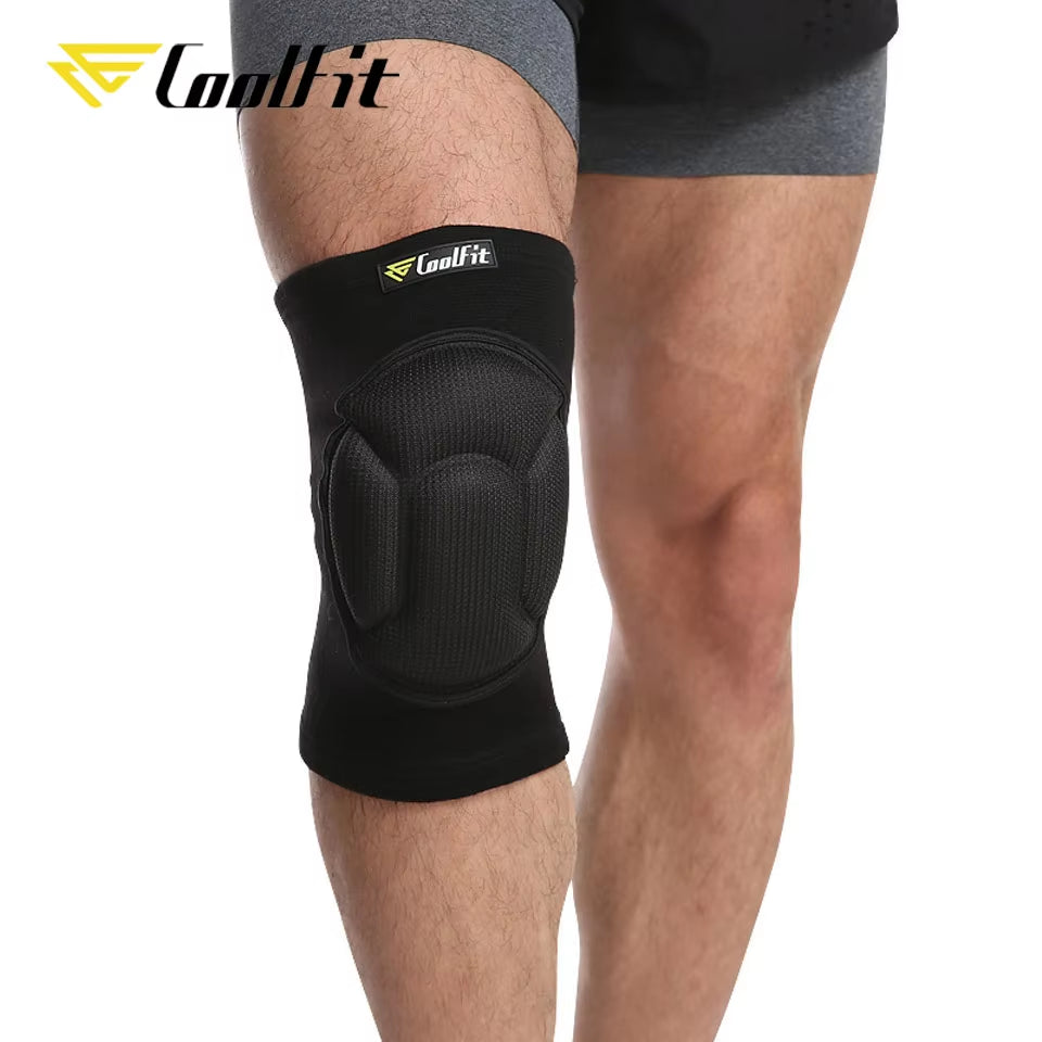 1 Pair Thickening Football Volleyball Extreme Sports Knee Pads Brace Support Protect Cycling Knee Protector Kneepad