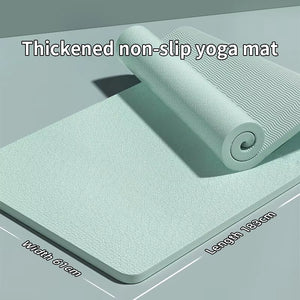 Yoga Mat with a Thickness of 10Mm, anti Slip, Pilates Fitness Mat, Environmentally Friendly, Tear Resistant WOMEN'S Yoga Mat