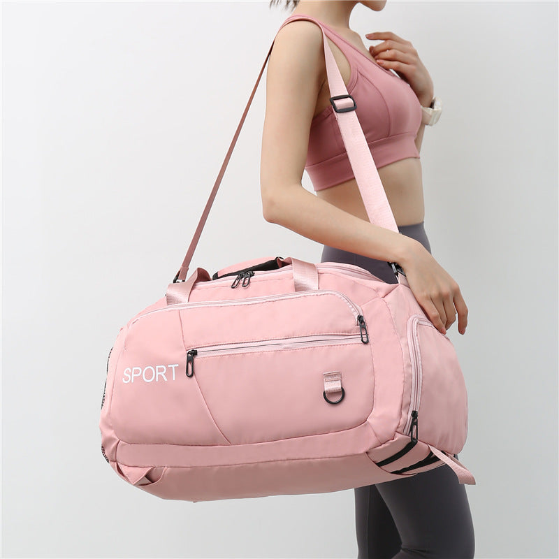 Waterproof Gym Travel Bag w/ Shoe Compartment