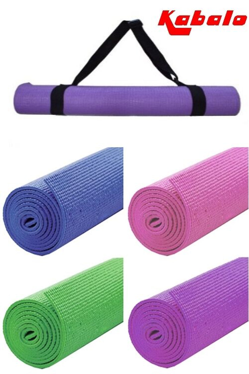 Extra Long Yoga Mat 183Cm X 61Cm Fitness Camping Exercise Pilates with Strap Bag