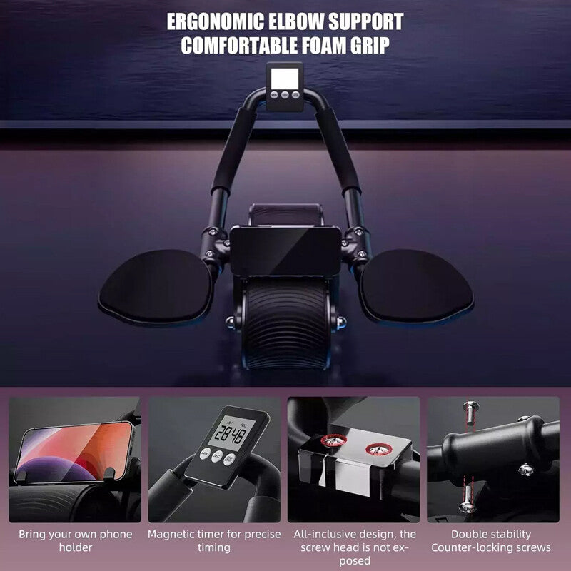 Automatic Rebound AB Roller with Elbow Support