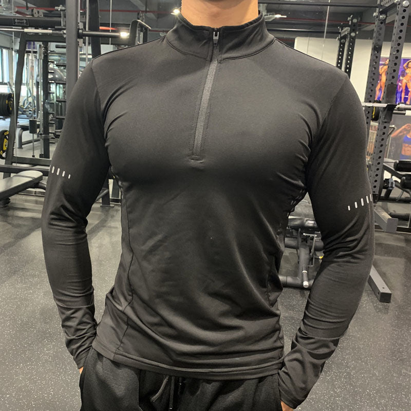 Men’s Half-Zip Fitness Top – Sweat-Wicking Gear
